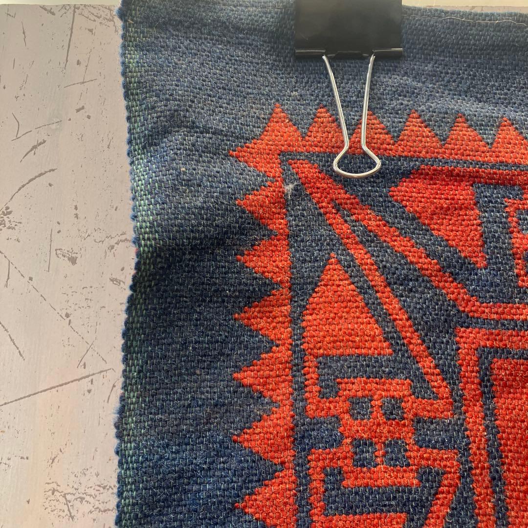 幾何学模様 ラグ トライバル カフカス地方 キリム ビンテージ ヴィンテージ