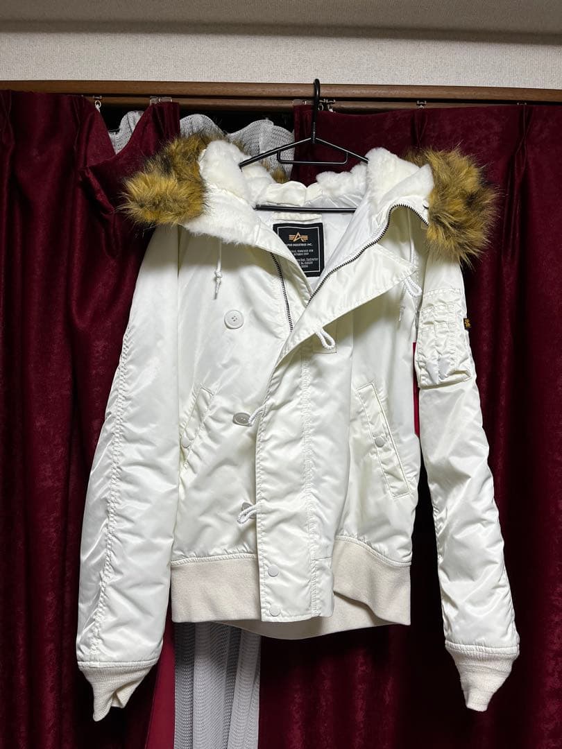 ALPHA INDUSTRIES アルファ N2B フライトジャケット L 白