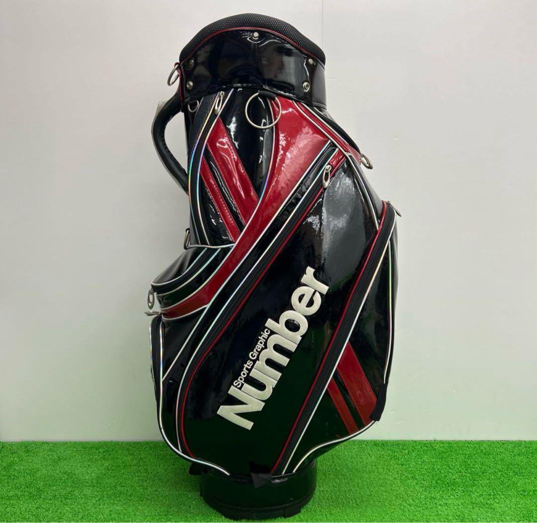 Number Sports Graphic 9インチ　 男性用　ブラック×レッド