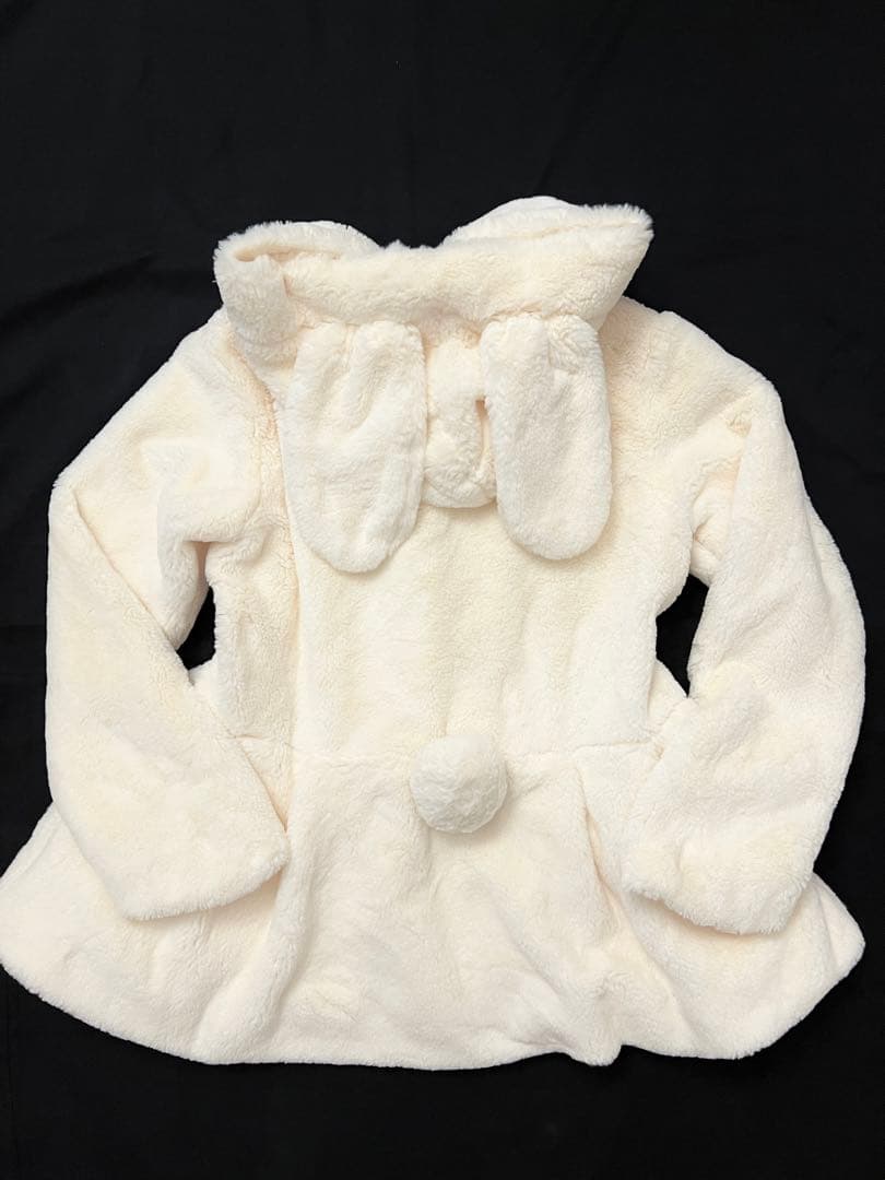 Melty Chocolateワンピース パールボタンうさ耳エコファーコート