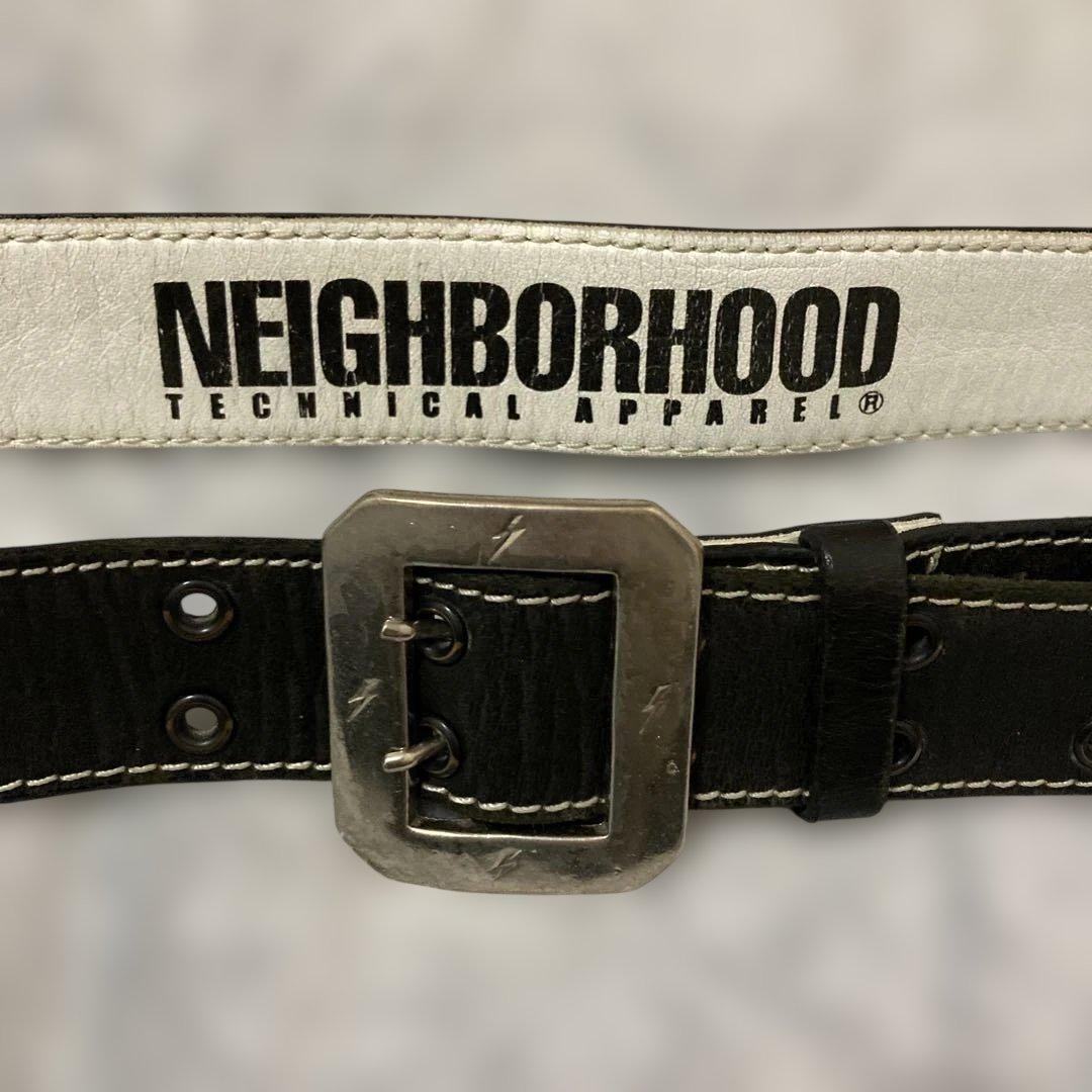 NEIGHBORHOOD レザーベルト ブラック