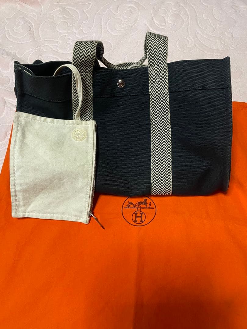 正規品エルメス カンヌトートバッグ ポーチ付き