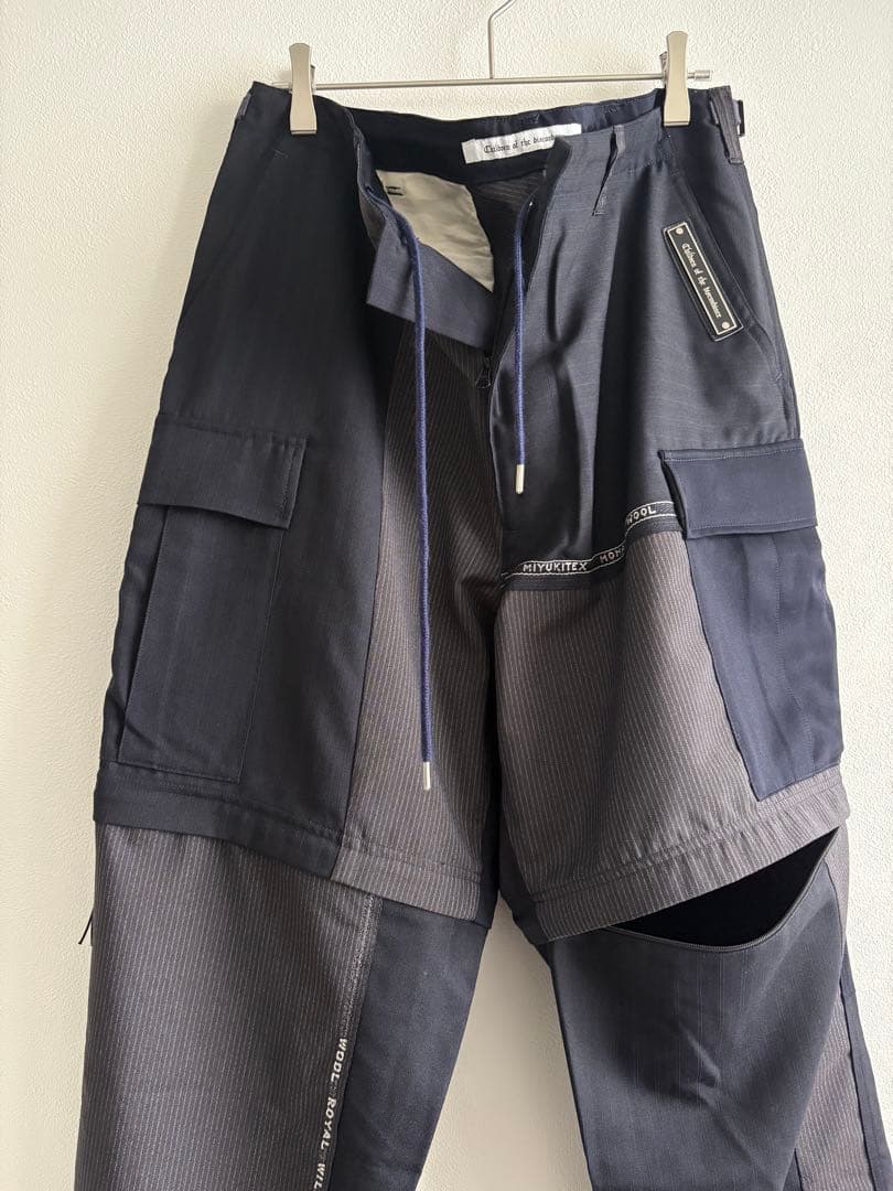 【即発送美品】COTD2WAY WOOL PATCHWORK TROUSERS