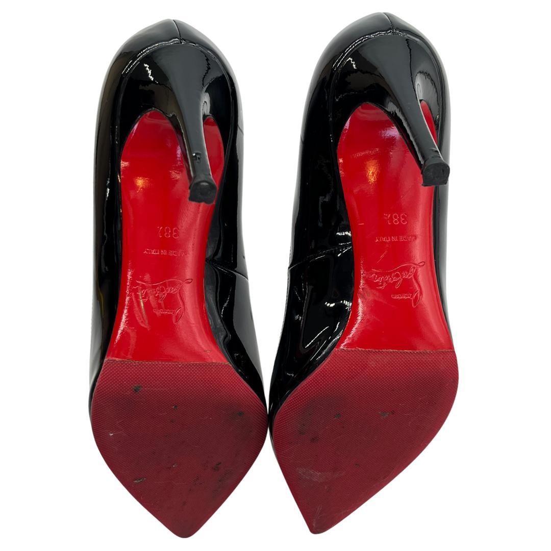 Christian Louboutin パンプス 黒 エナメル 24.5㎝