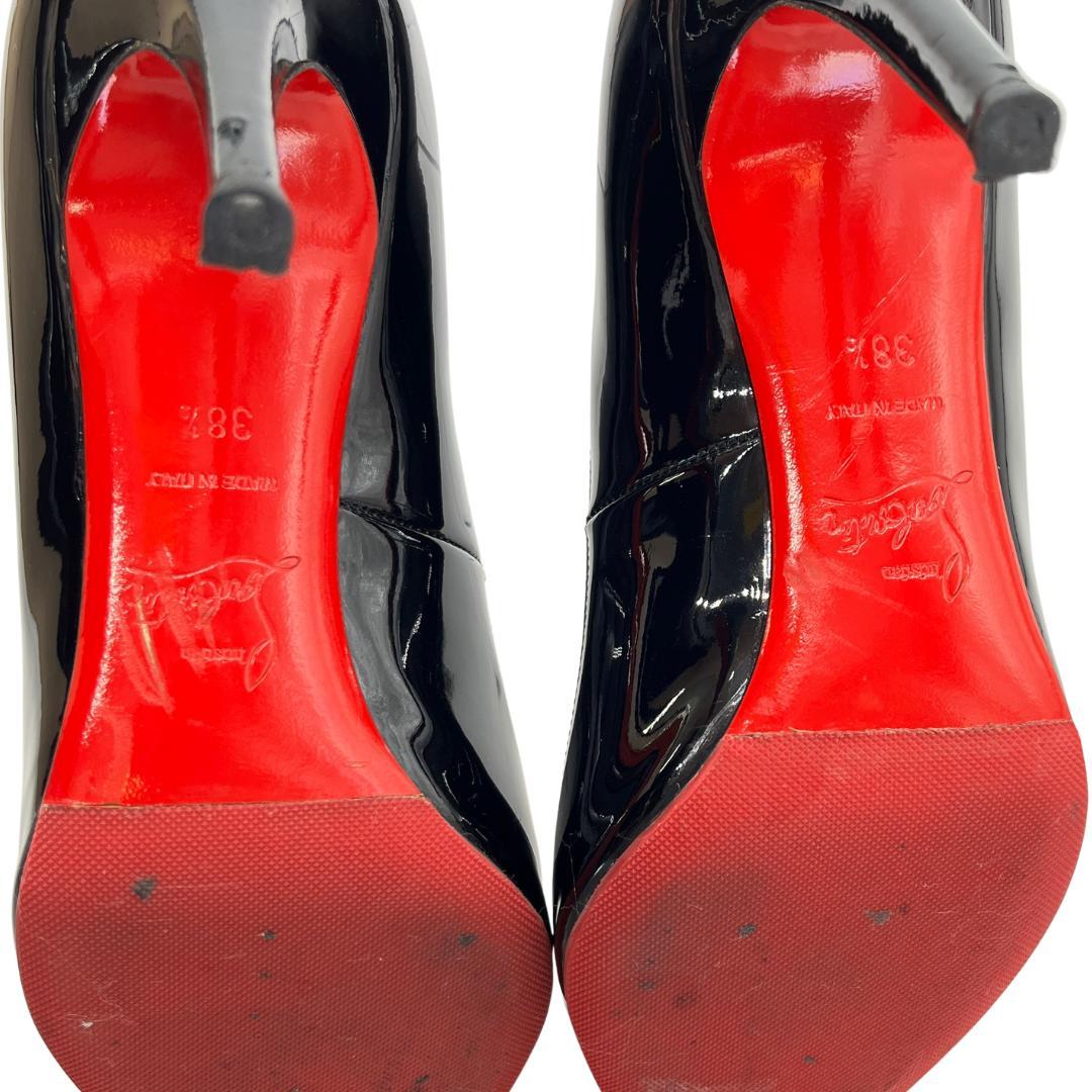 Christian Louboutin パンプス 黒 エナメル 24.5㎝