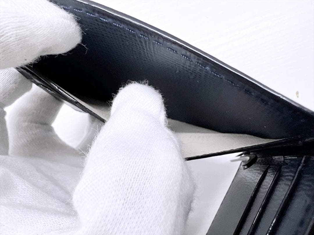 未使用保管　valextra　ヴァレクストラ　マネークリップ　ネイビー