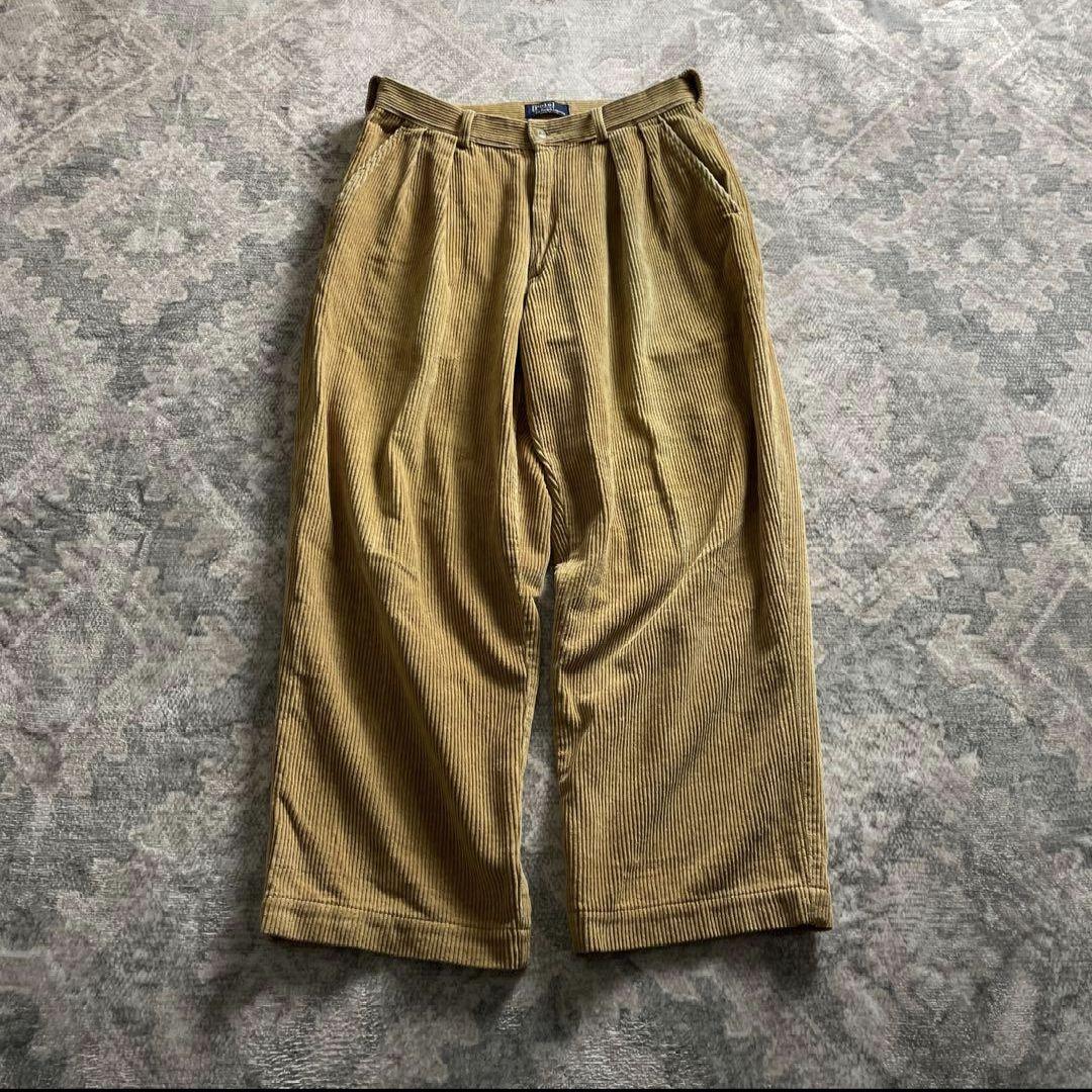 90s USA製 ポロラルフローレン コーデュロイ パンツ 2タック