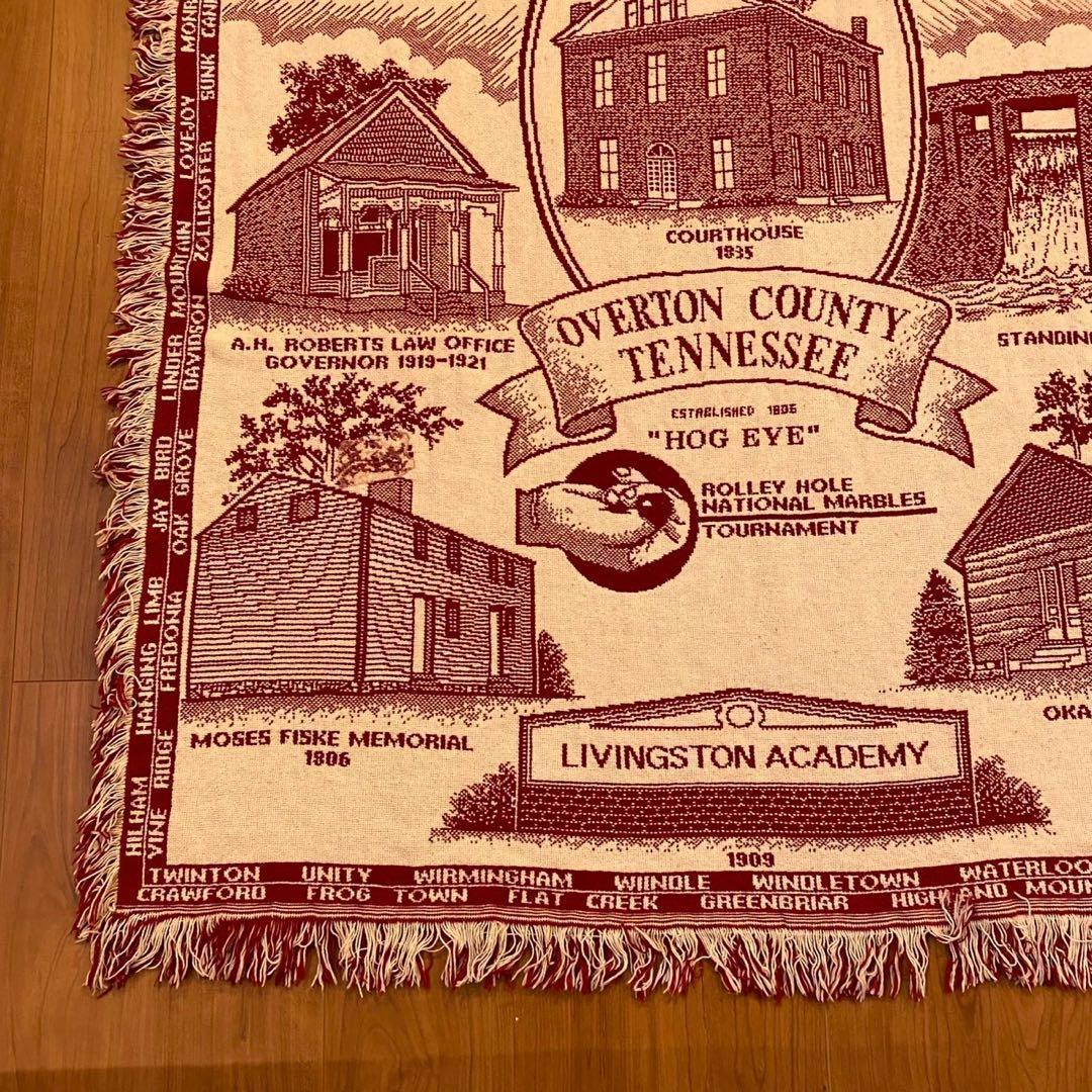 【美品】USA 郷土柄 ゴブランラグ 大判 タペストリー 160×120