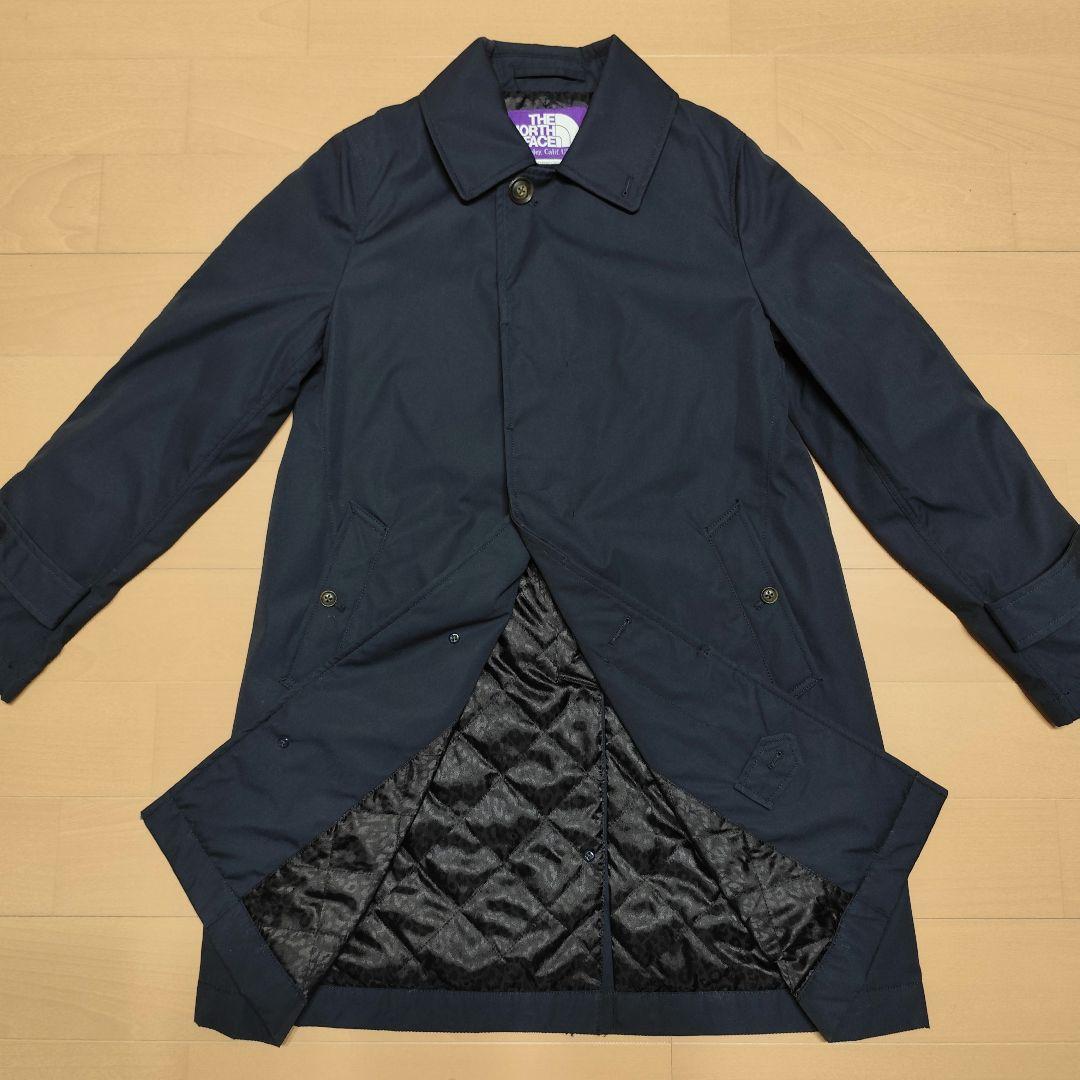 て*ん様 美品！ノースフェイス パープルレーベル ステンカラーコート ネイビー