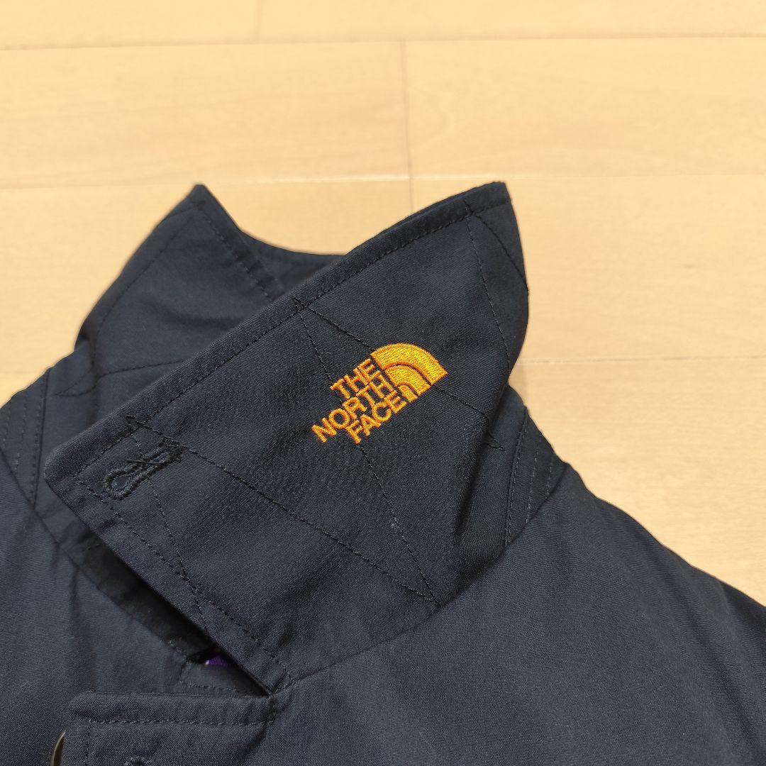 て*ん様 美品！ノースフェイス パープルレーベル ステンカラーコート ネイビー