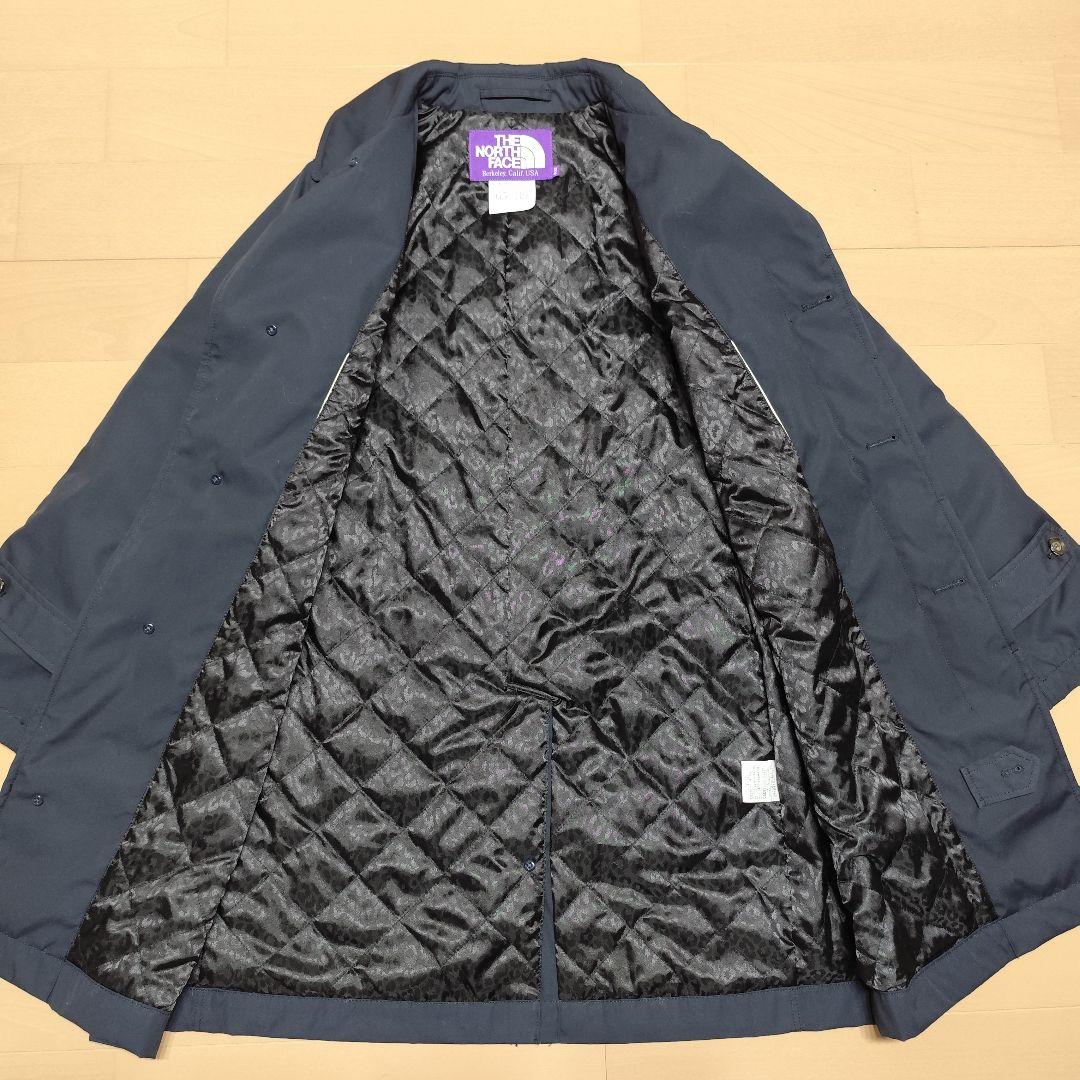 て*ん様 美品！ノースフェイス パープルレーベル ステンカラーコート ネイビー