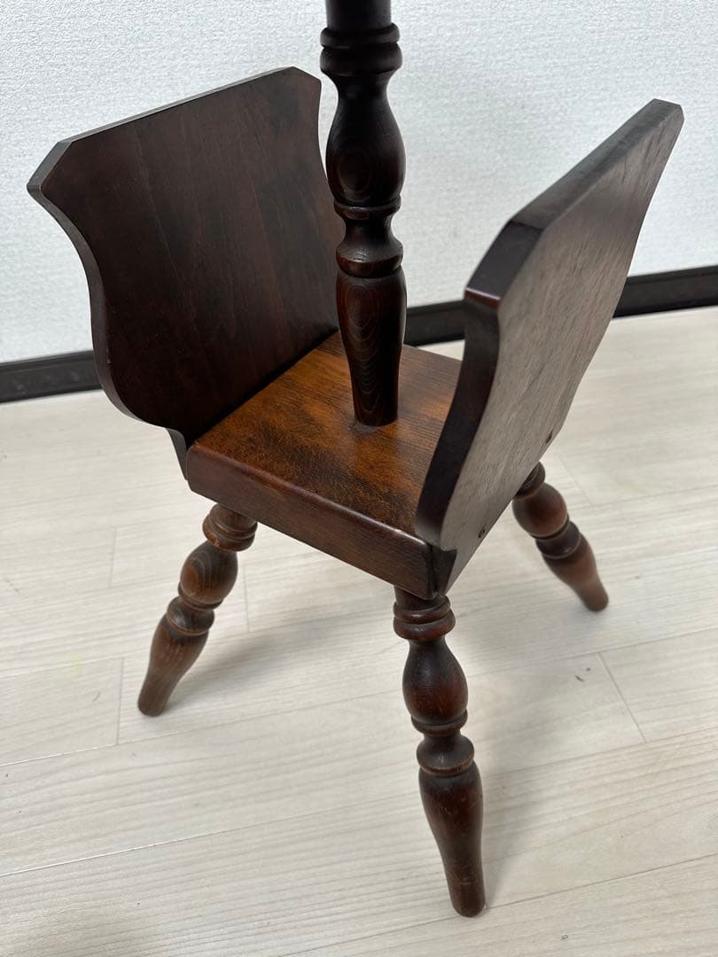 飛騨産業 キツツキ アンティーク サイドテーブル 飾り棚 花台 リビング i4※