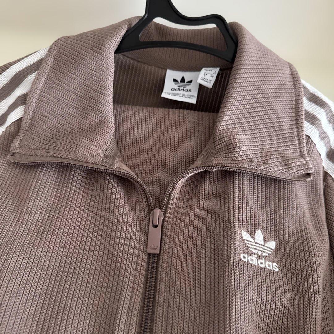 adidas ブラウン ジャージ セットアップ　上S下M