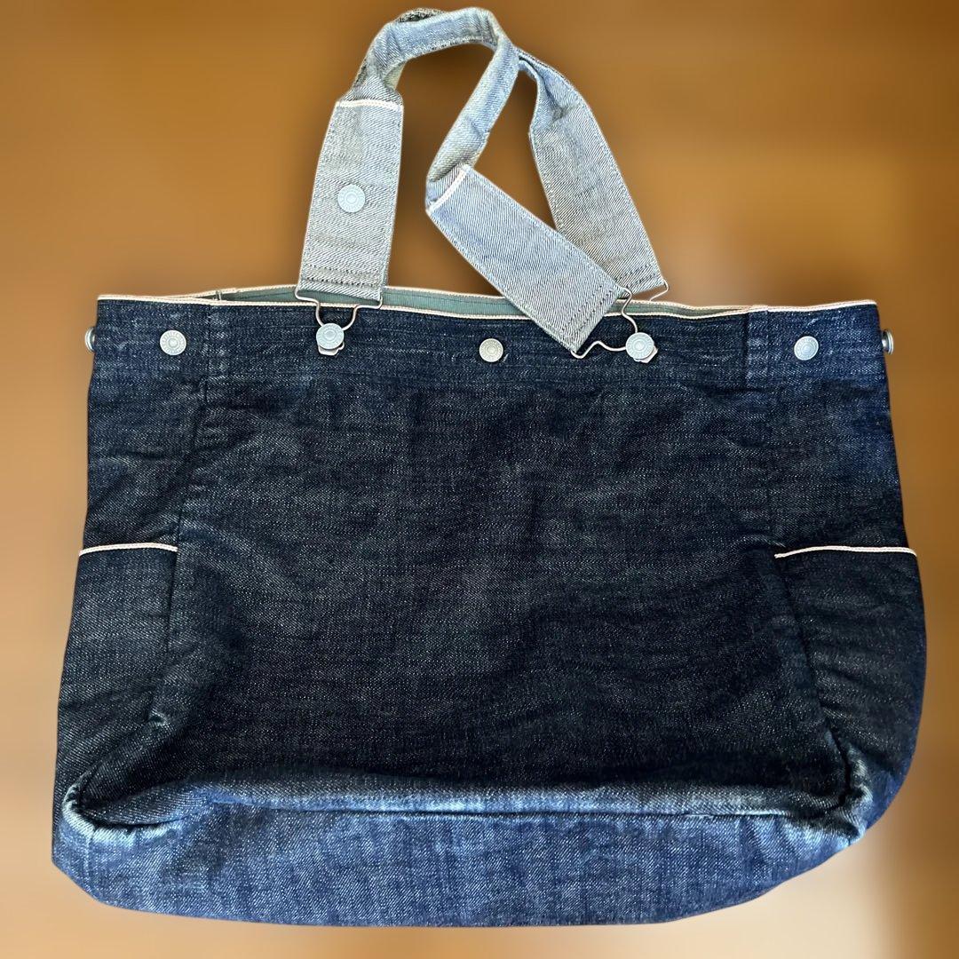 EVISU トートバッグ ショルダー 2WAY ロゴ入り