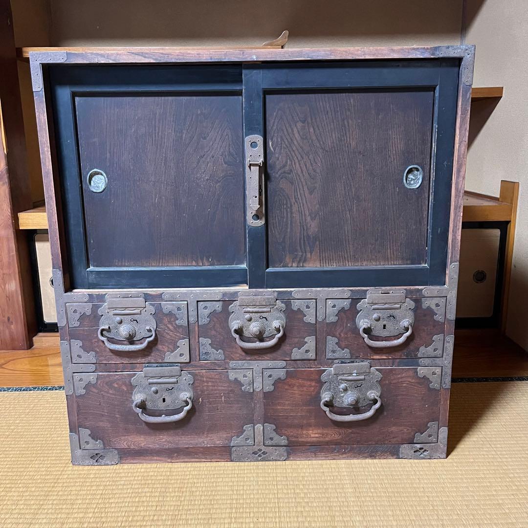大正ロマン　アンティーク　箪笥