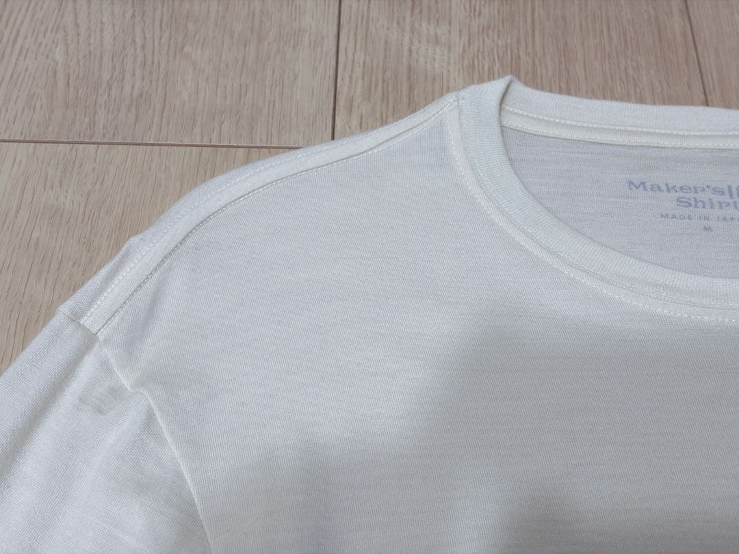 メーカーズシャツ鎌倉　メリノウールTシャツ　黒白セット　Mサイズ