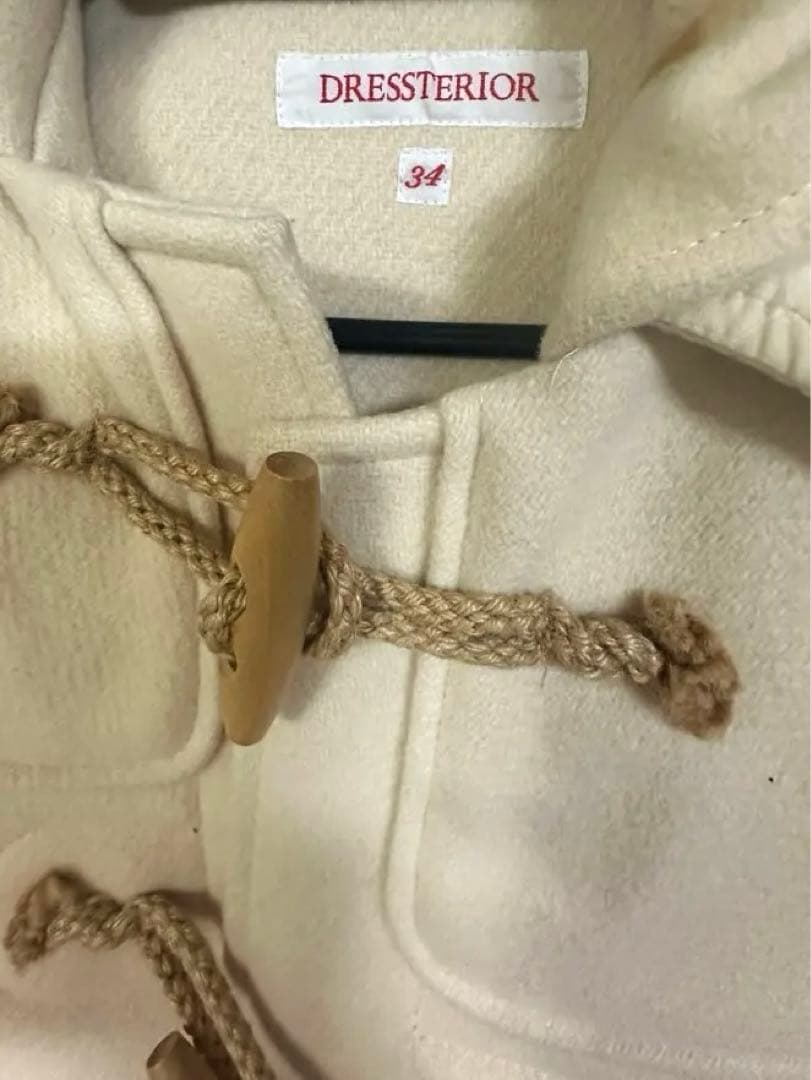 専用　超美品　DRESSTERIOR アイボリー ダッフルコート 34サイズ