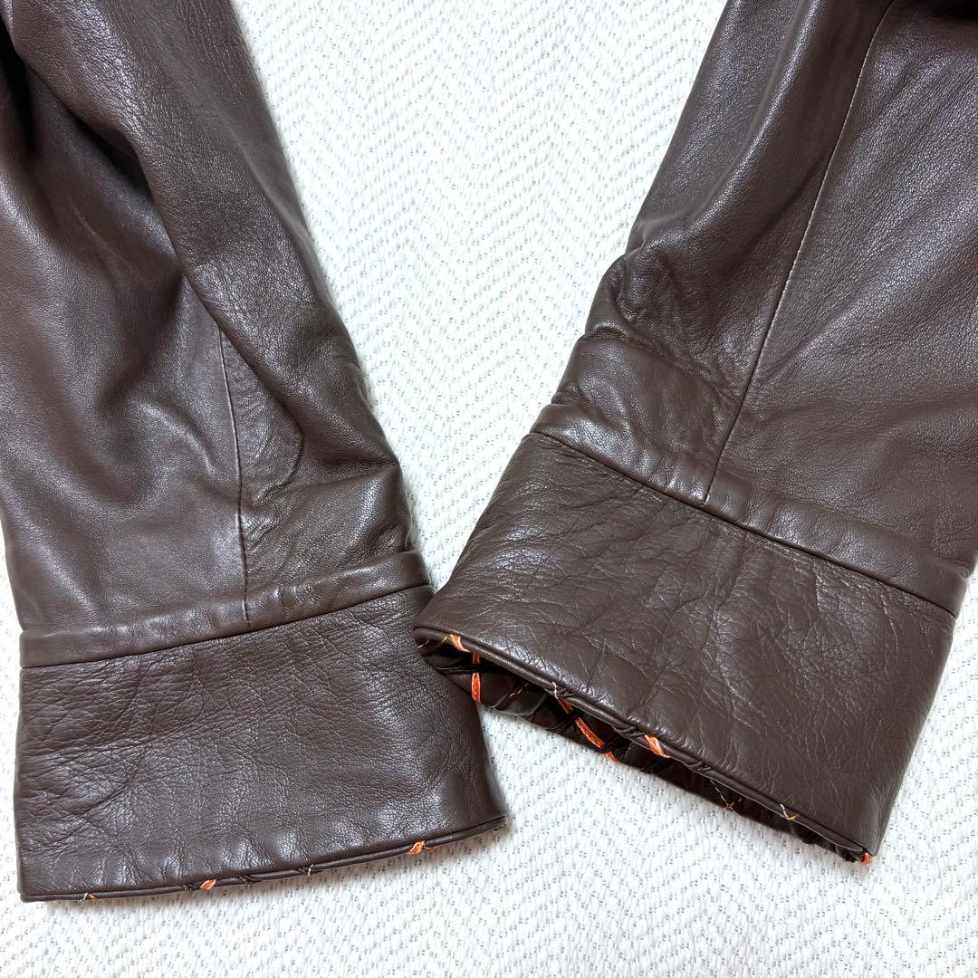 極美品 PIERRE BALMAIN VINTAGE ナッパレザー レザーコート