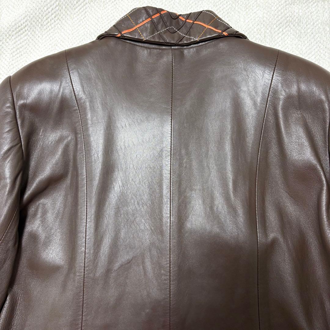 極美品 PIERRE BALMAIN VINTAGE ナッパレザー レザーコート