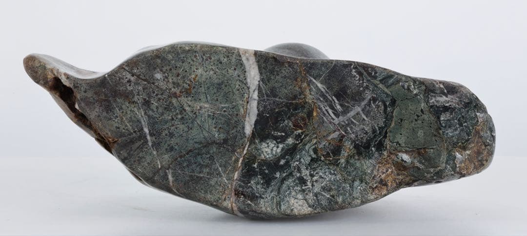 菊花石 紋石 6kg 台座付 鑑賞石 原石 自然石 美石 水石 盆石 飾石 磨石