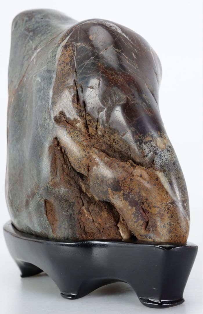 菊花石 紋石 6kg 台座付 鑑賞石 原石 自然石 美石 水石 盆石 飾石 磨石