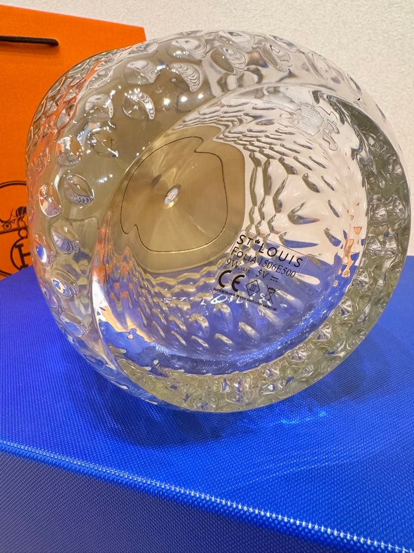 【未使用】HERMES サンルイ FOLIA どんぐりランプ ブラウン