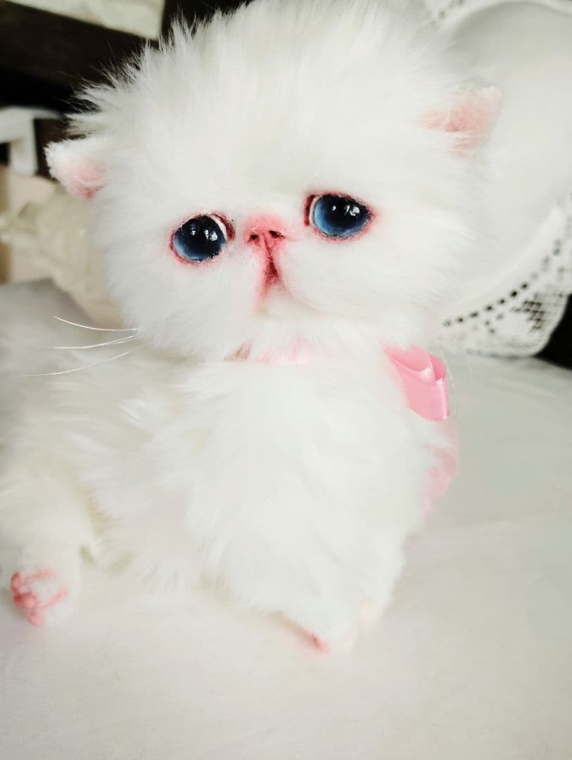 短足ころりんボディ♡うるるんオメメの子猫ちゃん♡アートドール♡ぬいぐるみ♡