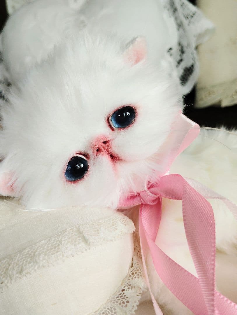 短足ころりんボディ♡うるるんオメメの子猫ちゃん♡アートドール♡ぬいぐるみ♡