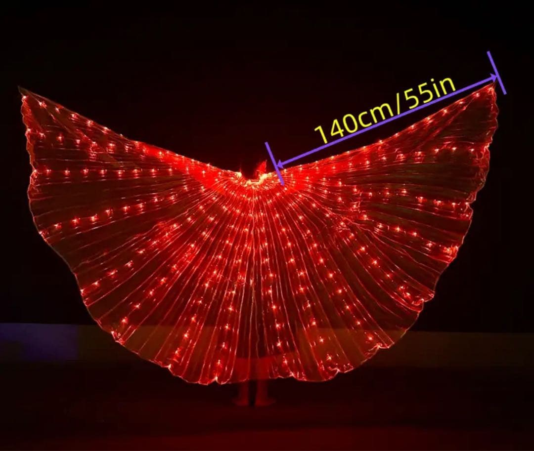 LED発光ウィング　大衆演劇　舞台　舞踊　着物　 イベント　パーティ