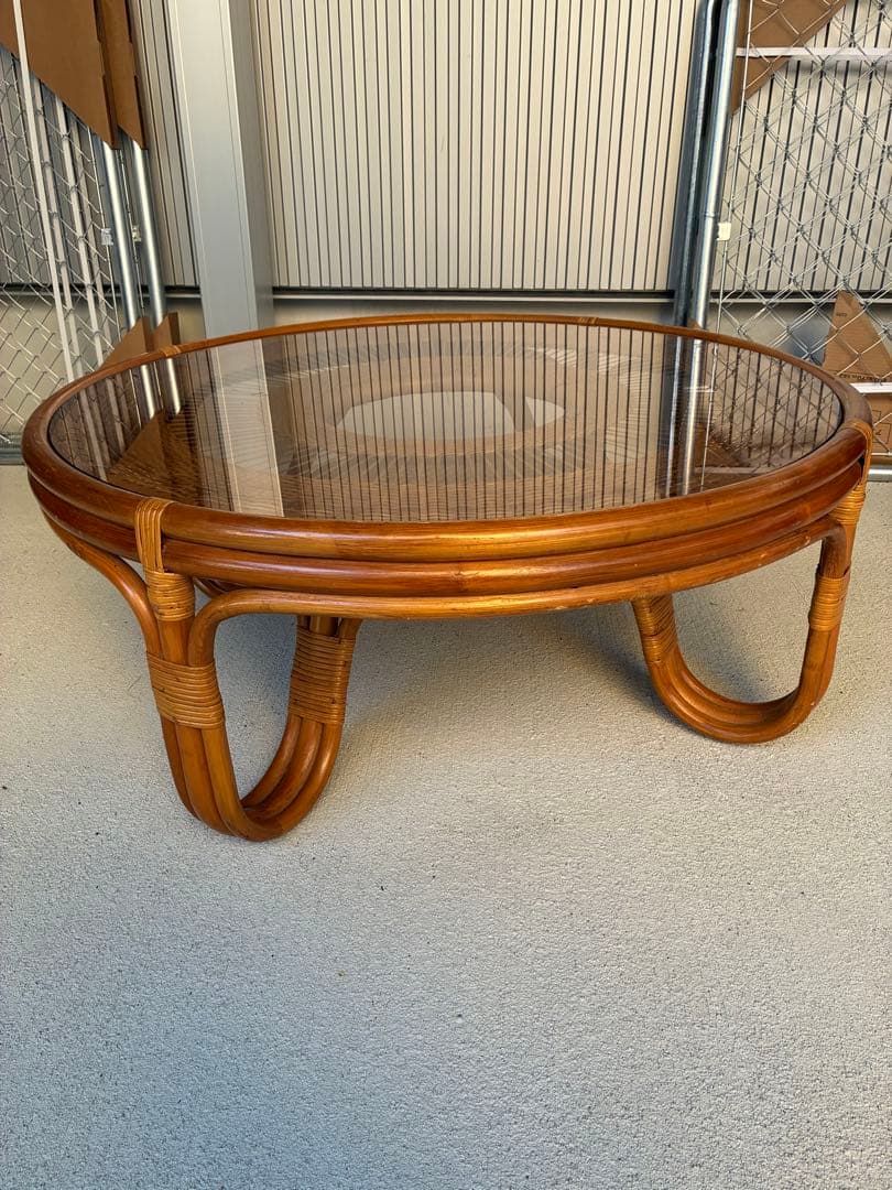 ラタン★藤★丸型テーブル★送料込！