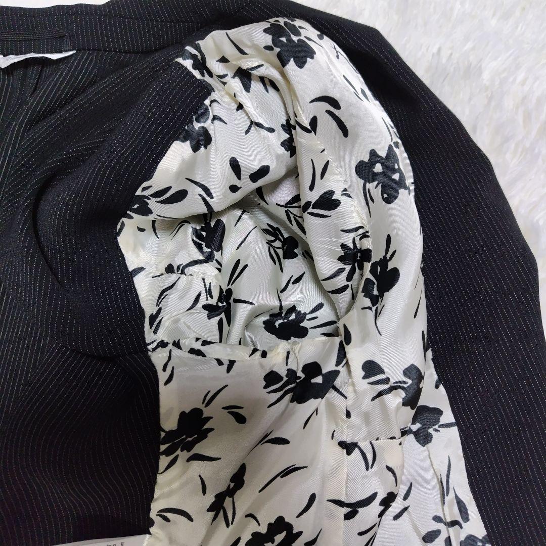 【大きいサイズ】 マックスマーラ パンツスーツ ストライプ ブラック 42