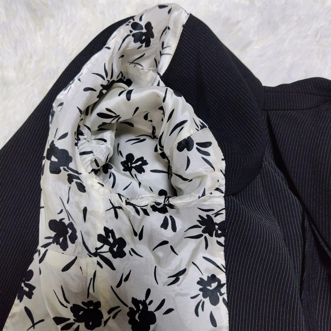 【大きいサイズ】 マックスマーラ パンツスーツ ストライプ ブラック 42