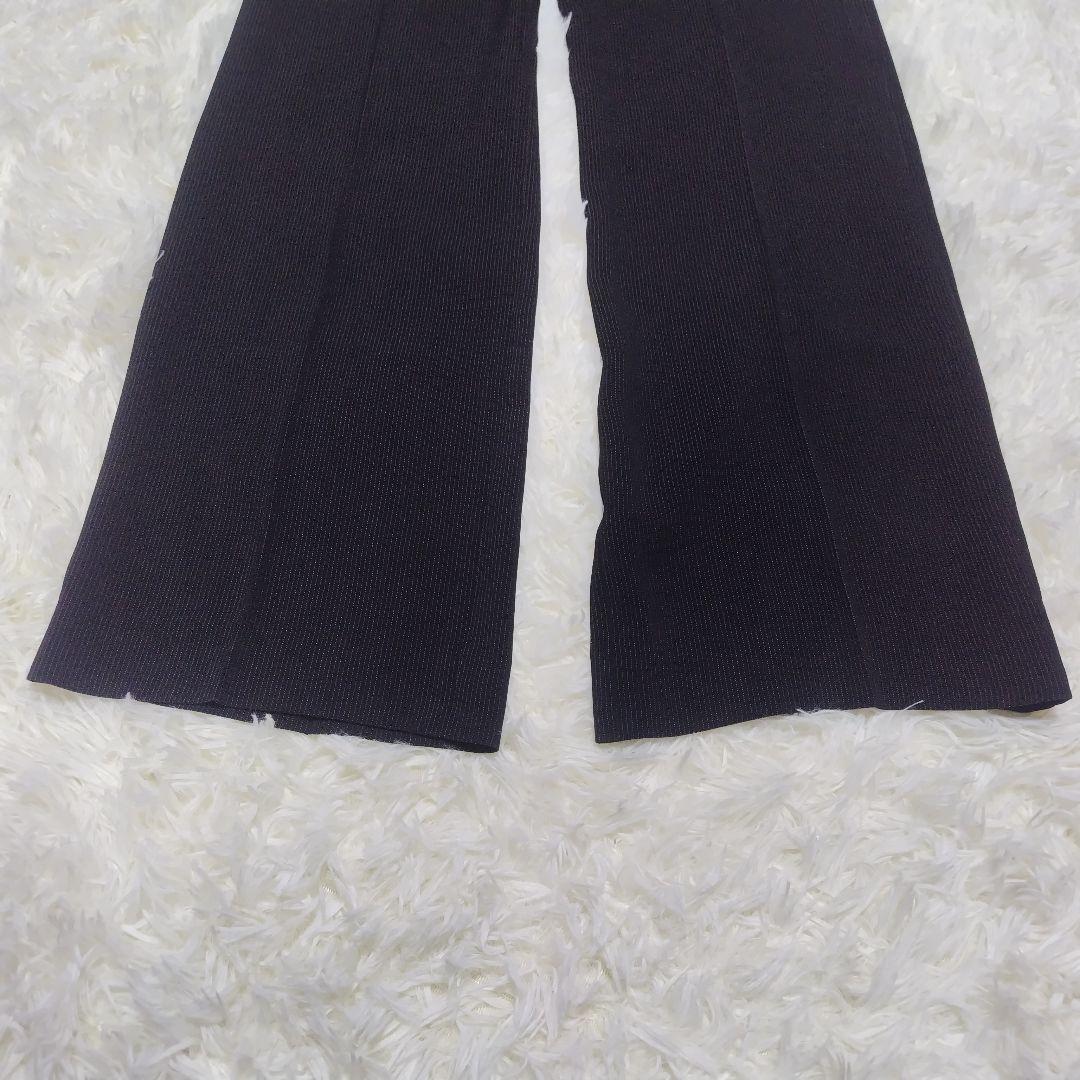 【大きいサイズ】 マックスマーラ パンツスーツ ストライプ ブラック 42