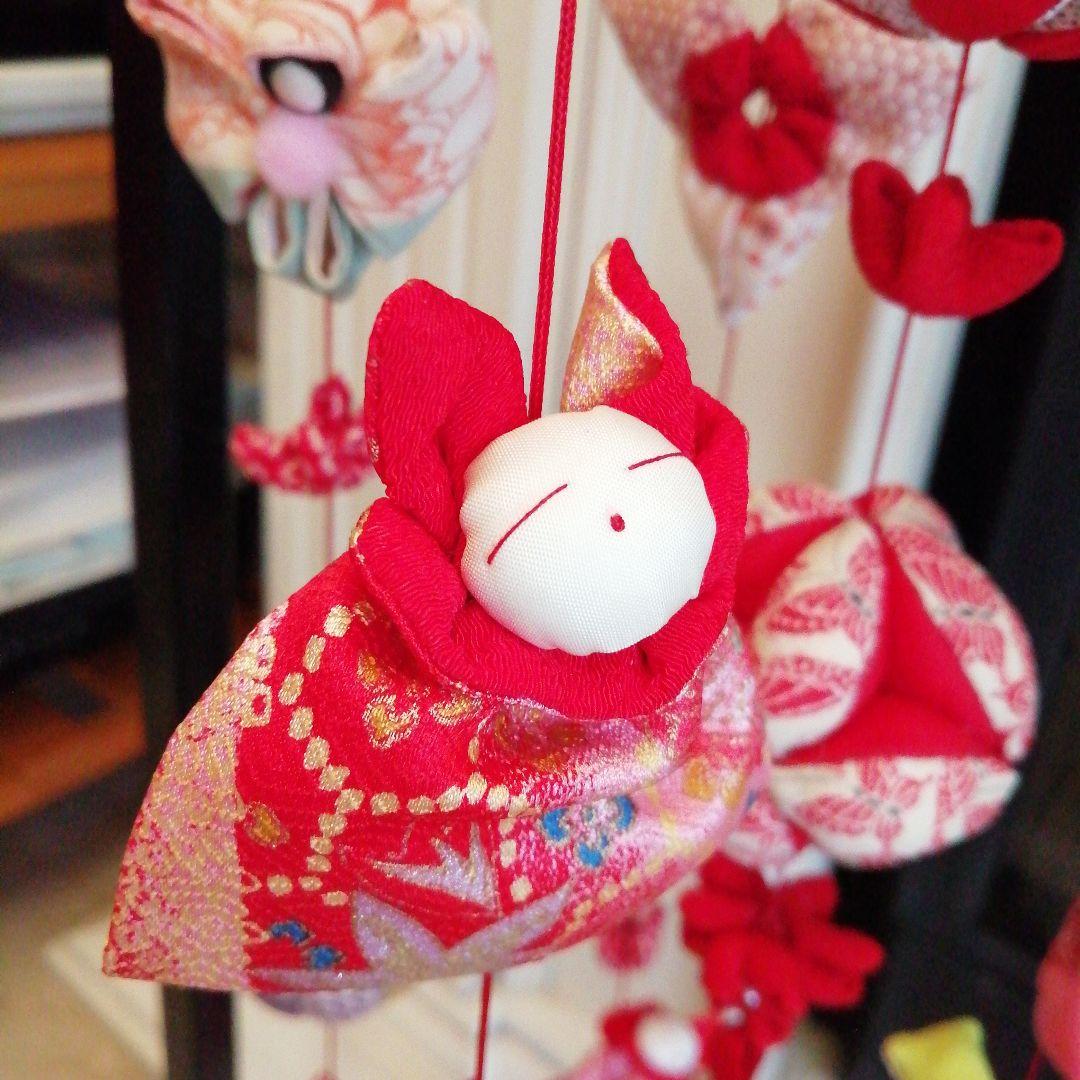 吊るし雛　吊るし飾り　ちりめん細工　　下げもん　ひな祭り