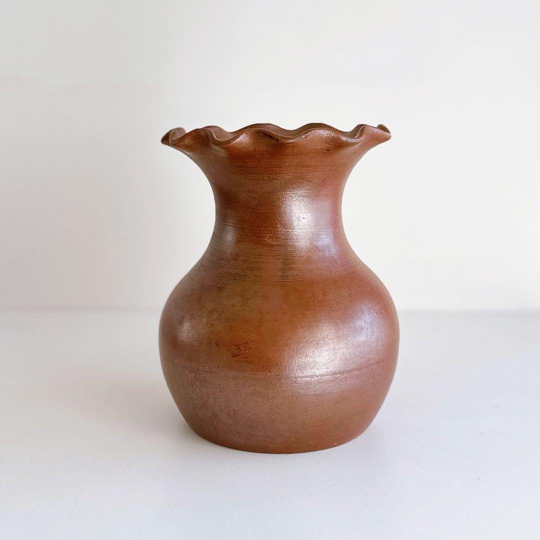 アンティーク フラワーベース 花瓶 Grès フランス