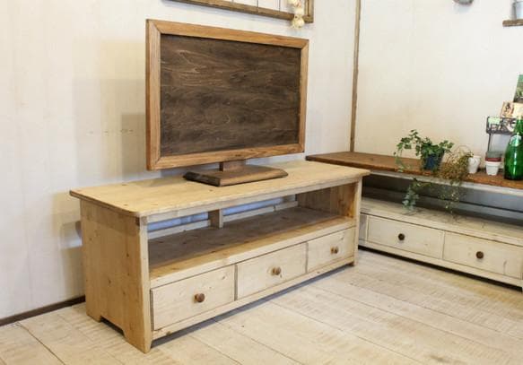 ハンドメイド　テレビボード120 ブラウン