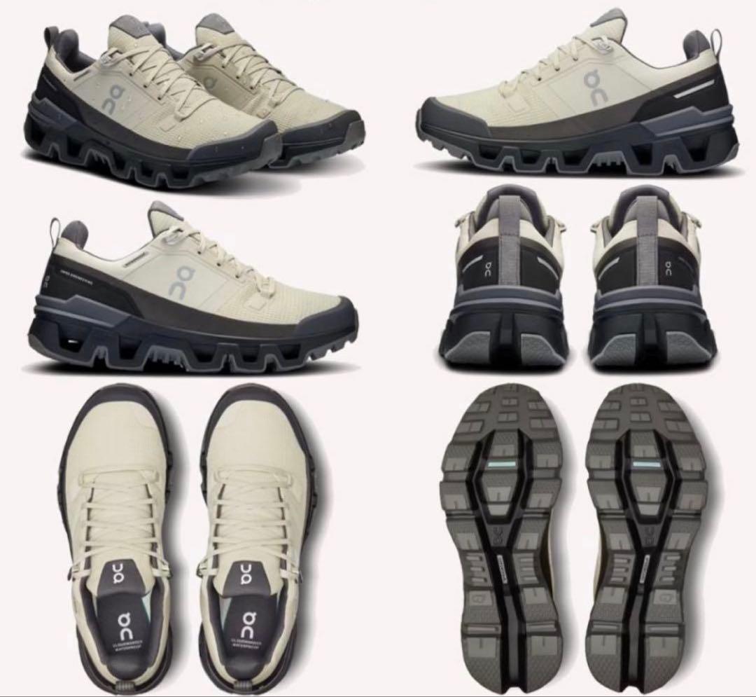 【美品】on オン スニーカー　防水　ウォータープルーフ　24センチ