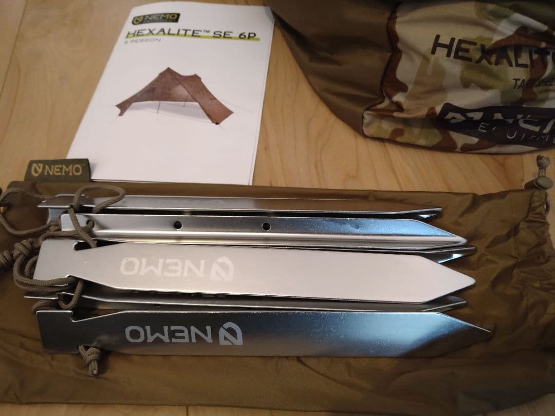NEMOニーモ　ヘキサライト　マルチカムアリッド　テント　タープ