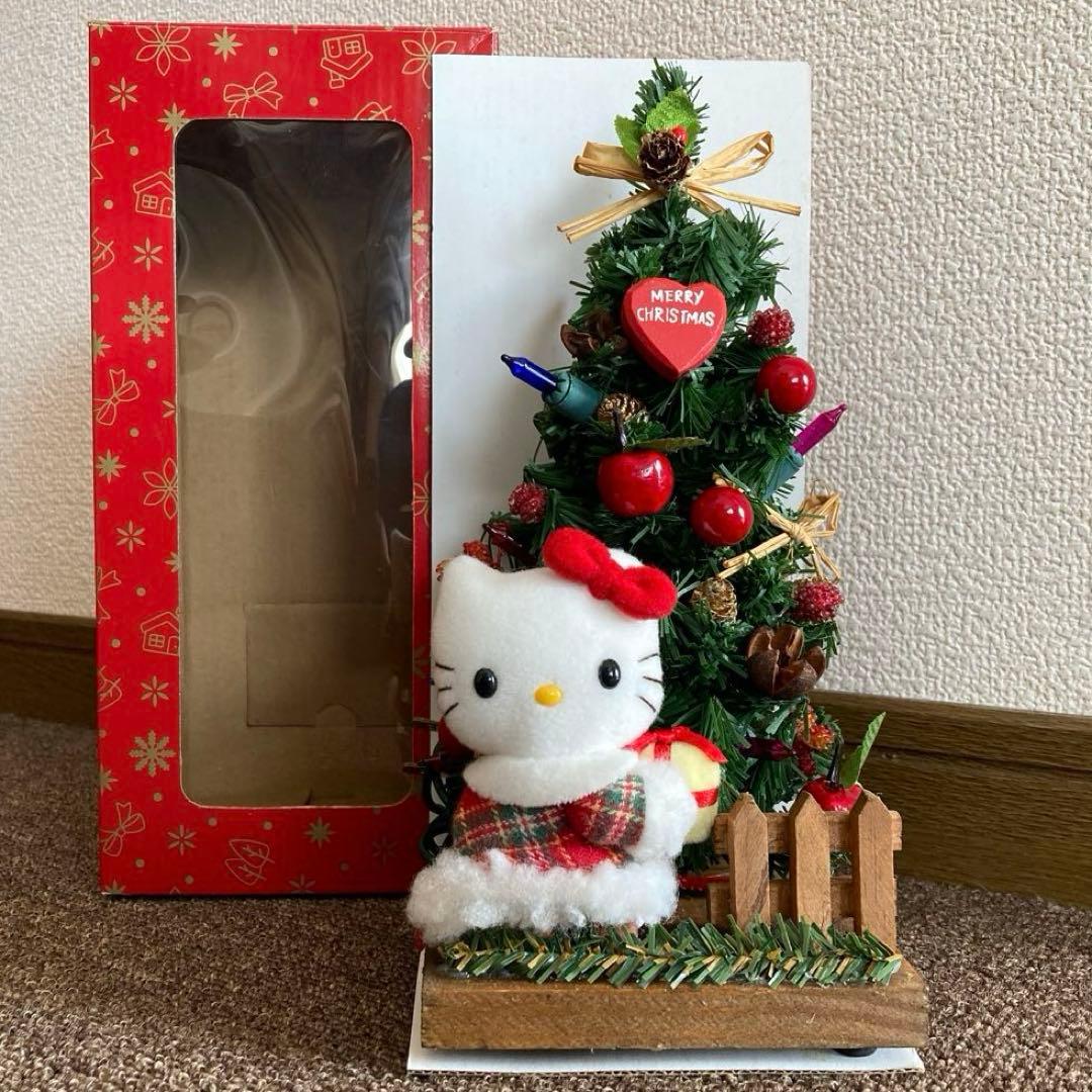 ハローキティ　マスコット　ウッドジオラマツリー　2003年　平成レトロ　サンリオ