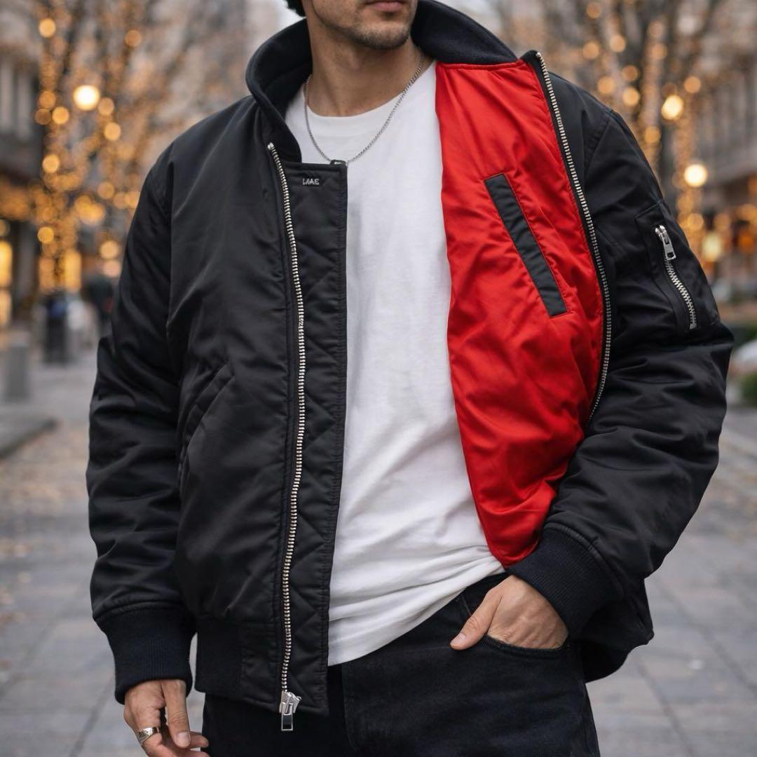 【希少】LAD MUSICIAN 中綿シンサレート MA-1 黒 44 y2k