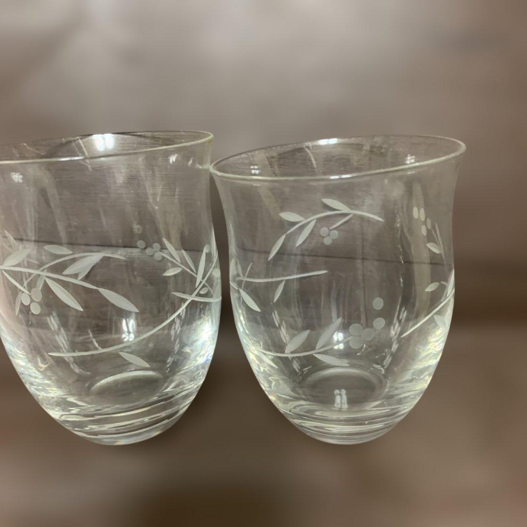 HOYA大皿4枚 コップ6x2 HOYAクリスタルフアン必見‼︎ 未使用おまけ付き