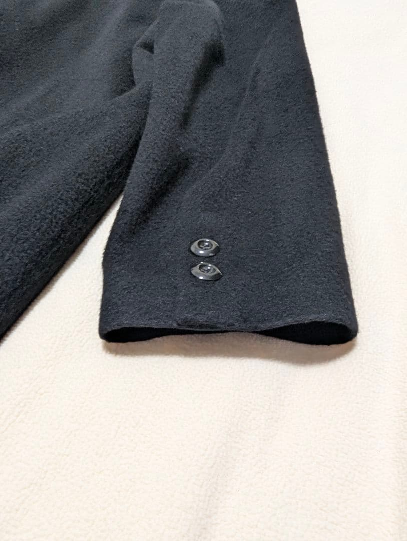 カシミヤ100% 黒 ブラック チェスターコート ロングコート