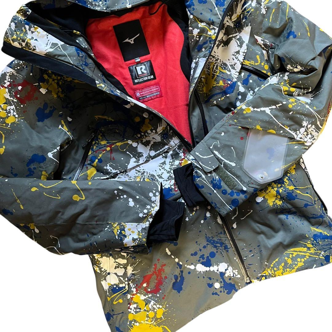 【美品】ミズノ スキーウェア スノボーウェア メンズ Lサイズ