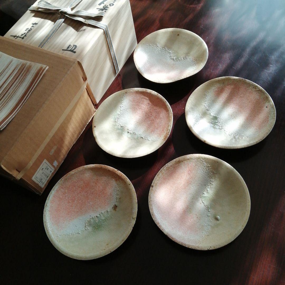 信楽焼　杉本貞光　寺垣外窯　信楽薄手皿　17cm　【1枚割れアリ】