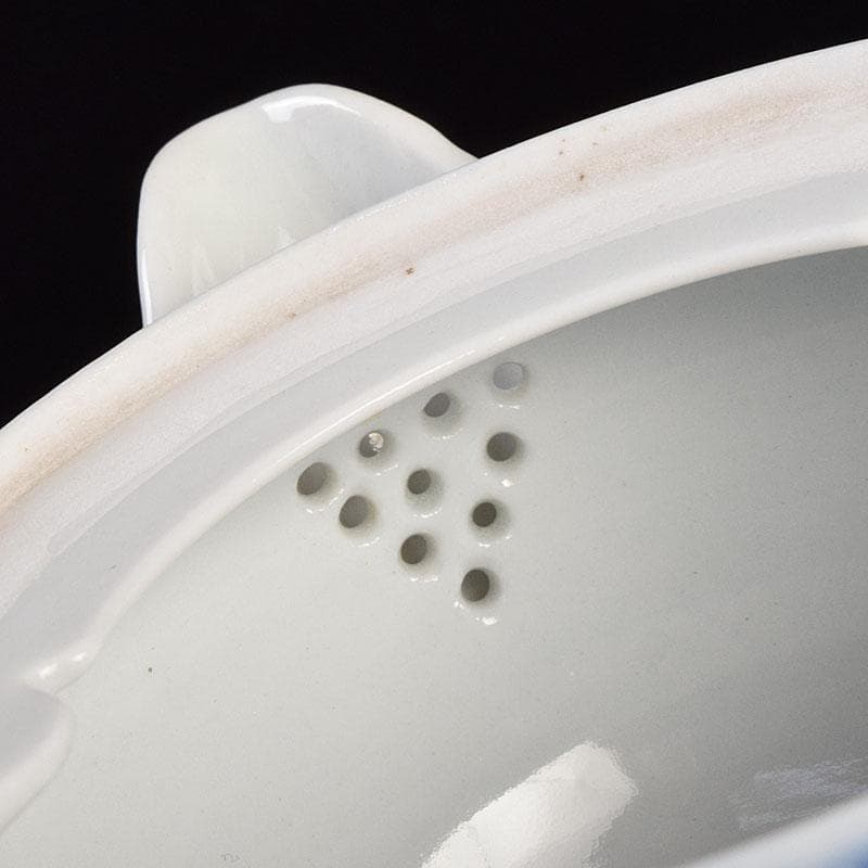 煎茶道具　平戸焼　染付　人物文　宝瓶　V　R9205