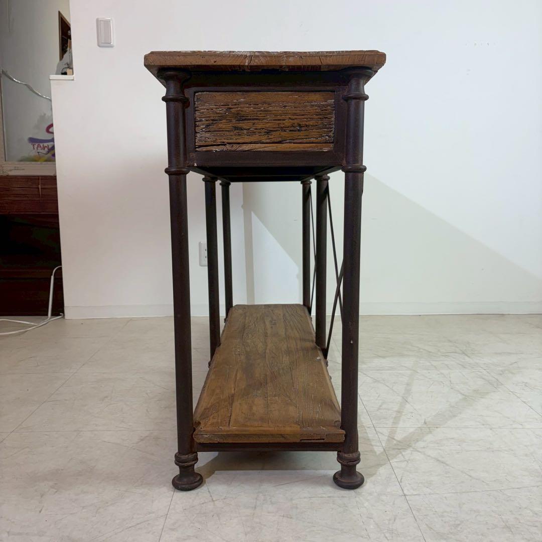 古材　コンソールテーブル　カントリースタイル　アンティーク調