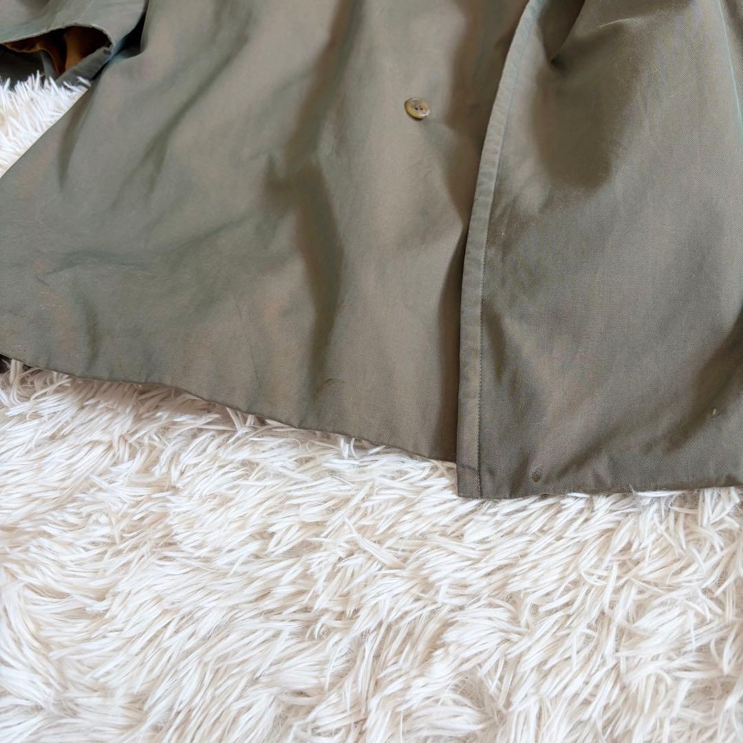 【人気定番】バーバリー トレンチコート ノバチェック ヴィンテージ カーキ M