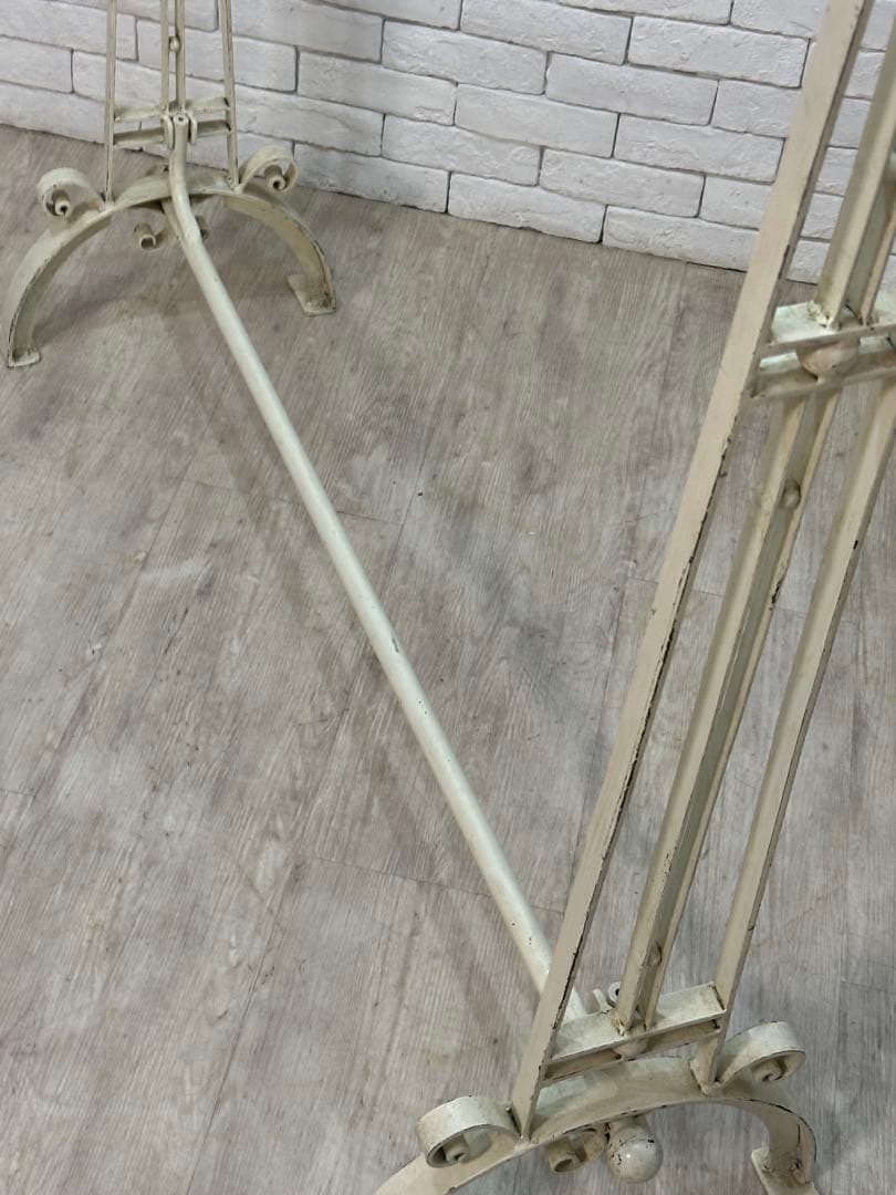 【東京都内23区配送無料】ビンテージ　アイアン　ハンガーラック　スタンド　什器