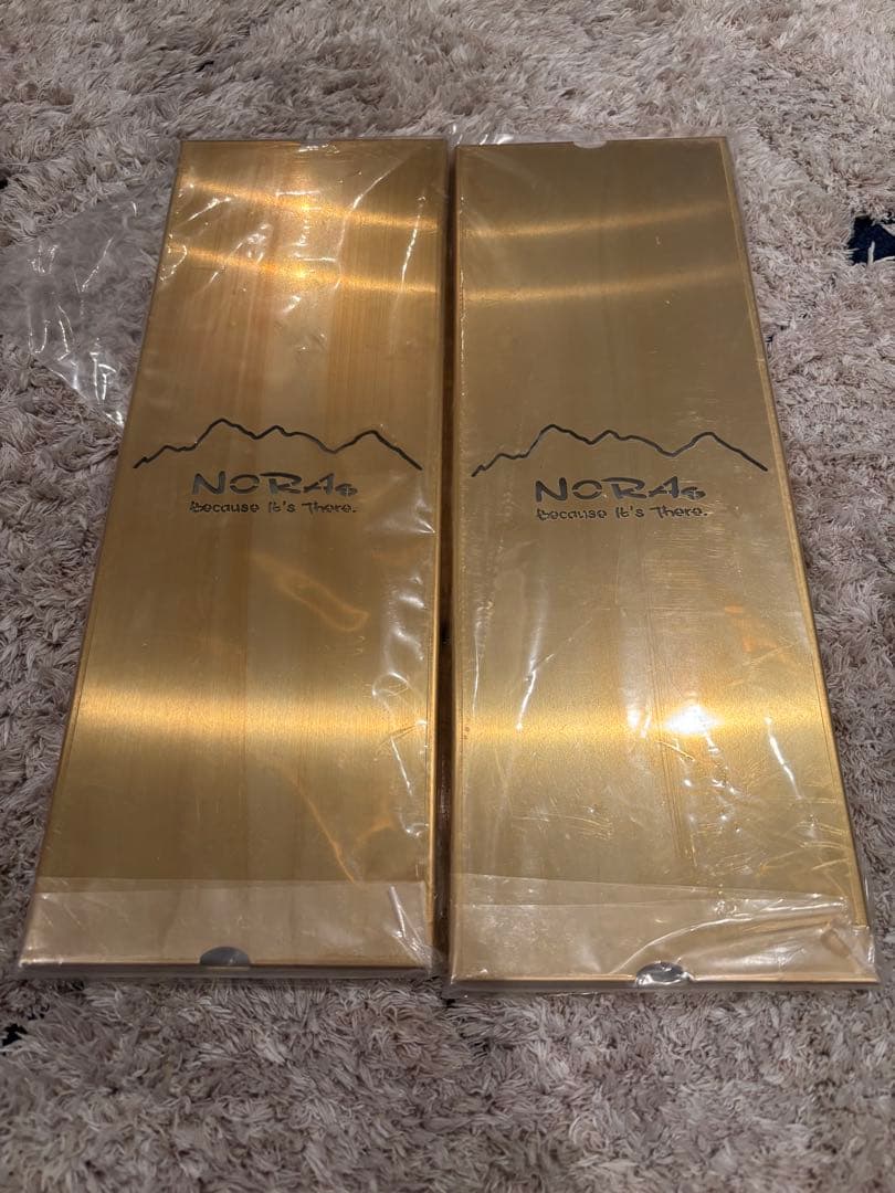 希少　新品未使用　NORAs 真鍮　 ノラズフレームハーフ天板　2枚セット