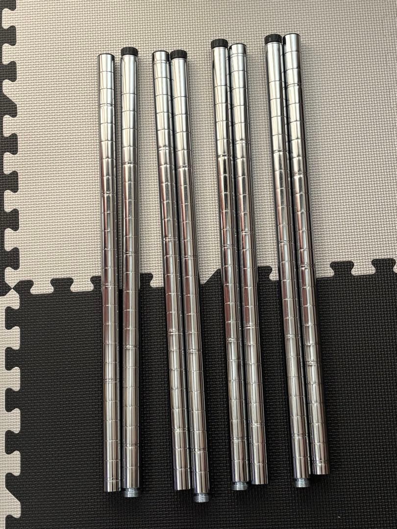 ドウシシャ ルミナスポール120.5cm4本&突っ張りポール高さ62〜100cm